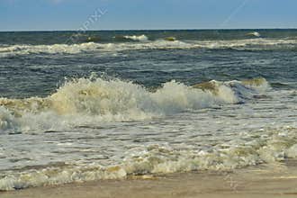 Stormy Baltic sea