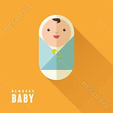 Adorable newborn baby
