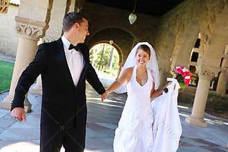 Bride and Groom at Wedding