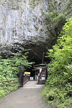 Entrance to Peak Cavern in Castleton