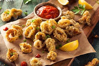 Homemade Breaded Fried Calamari