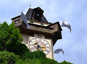 Clock Tower in Schlossber, Graz