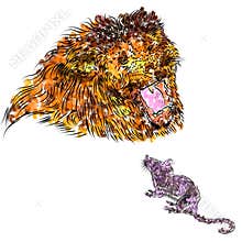 As loud as a lion, as quiet as a mouse. Opposites Attract!