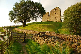 Thirlwall castle, British landscape, England, UK