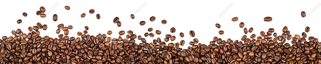 Coffee beans background