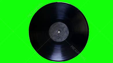 Vinyl Record is Rotating