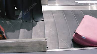Baggage on the luggage tape