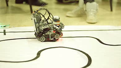 Self-made robot from Lego blocks