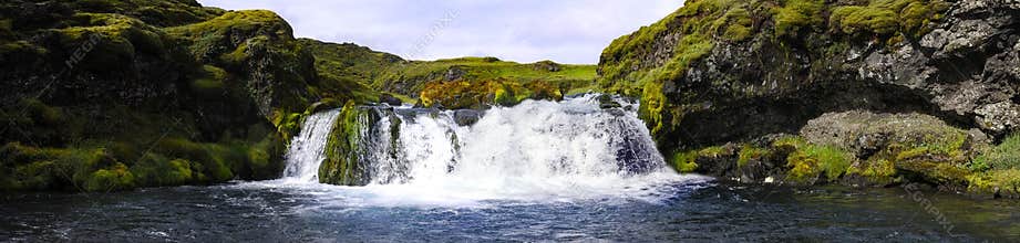 Landmannalaugar waterfall