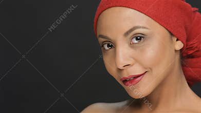 Portrait of an elegant black girl