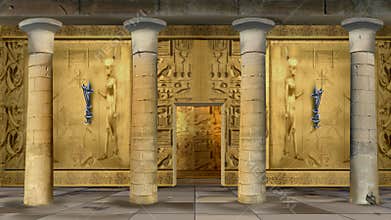 Ancient Egyptian Temple Indoor