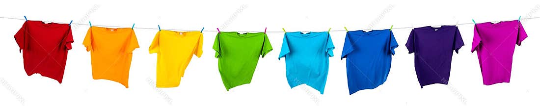 Rainbow shirts on line