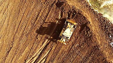 Excavator in the opencast mine.
