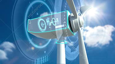 Animation of wind turbine