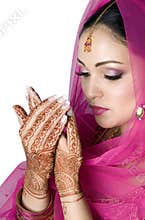 Muslim Bride in Prayer