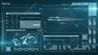 Animation of a tech interface