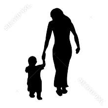 A mother with her child