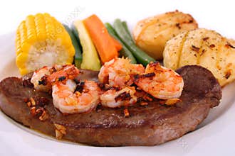 Steak and seafood
