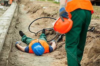 Danger at construction site