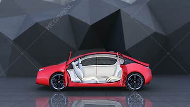 Demonstration of autonomous electric car