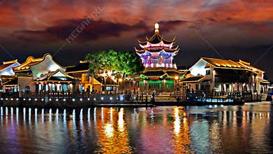 Night of Suzhou city, Jiangsu, China