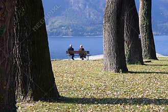 Retired senior couple leisure