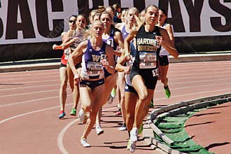 Mt. Sac relays 2015 track and field meet, womens 800 meters . Last to be held at historic Hilmer Lodge Stadium