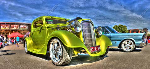 Custom designed 1930s Chevy hot rod