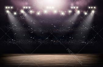 Basketball arena background
