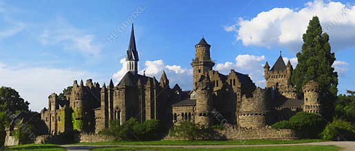 Romantic ruin of a medieval knight's castle.