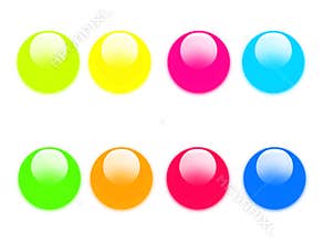 Aqua button collection