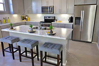 Modern Kitchen in White