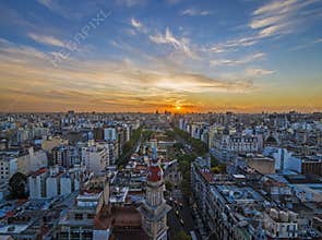Sunset in Buenos Aires