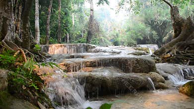Kuang Si Falls or Tat Kuang Si Waterfalls
