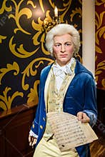 Wolfgang Amadeus Mozart Figurine At Madame Tussauds Wax Museum