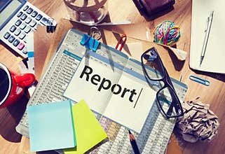 Report Reporting Resulting Information Article Concept
