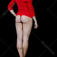 buttocks and muscular legs