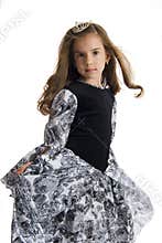 Girl in princess dress