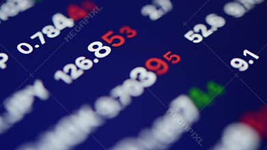 Trading on stock market concept.