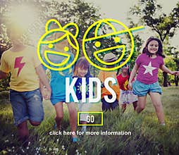Kids Generation Adolescence Generation Fun Concept