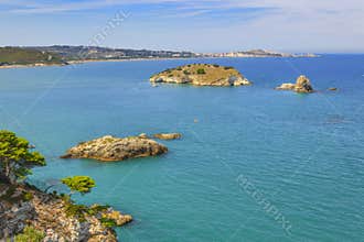 Apulia coast: Gargano National Park,bay of Vieste, Italy.