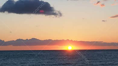 Sunrise dawn time lapse sea