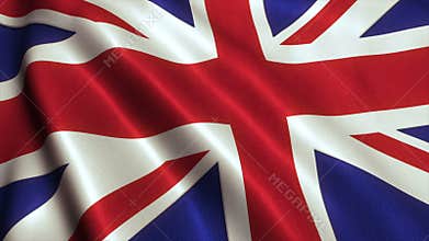 British UK Flag Video Footage Animation