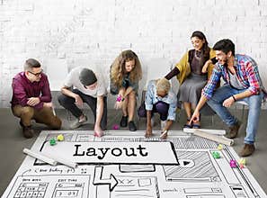 Layout Template Website Design Web Concept