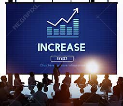 Increase Enlarge Expand Extend Growth Rise Concept