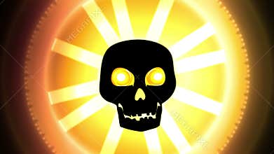 Animating Halloween Skull