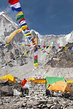 View from Mount Everest base camp