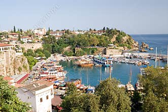 Old harbour in Antalya