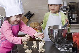 Children Cooking