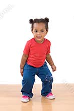 Adorable african baby dancing